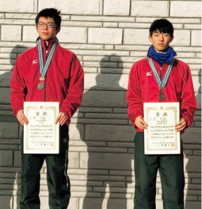 昨年の全国高等学校スケート競技選手権大会5000mではライバルの高見澤光希さんと共に表彰台に登りました