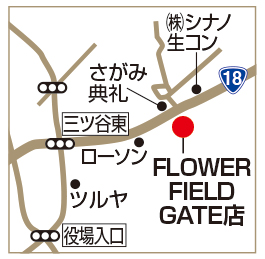 FLOWER FIELD GATE店の地図