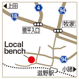 Local benchの地図